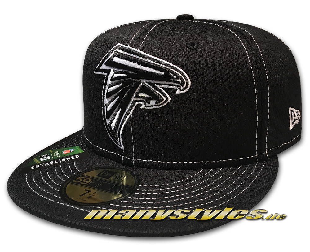 Atlanta Falcons 59FIFTY NFL19 SL RD 5950 Fitted Cap Black White von New Era