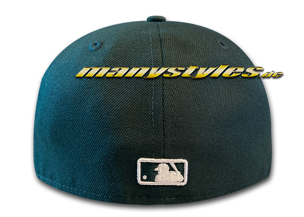Oakland Athletics 59FIFTY MLB Authentic Retro Sports 1989 Cap Team Structure Cap Road 59FIFTY von New Era Alternate View Backview