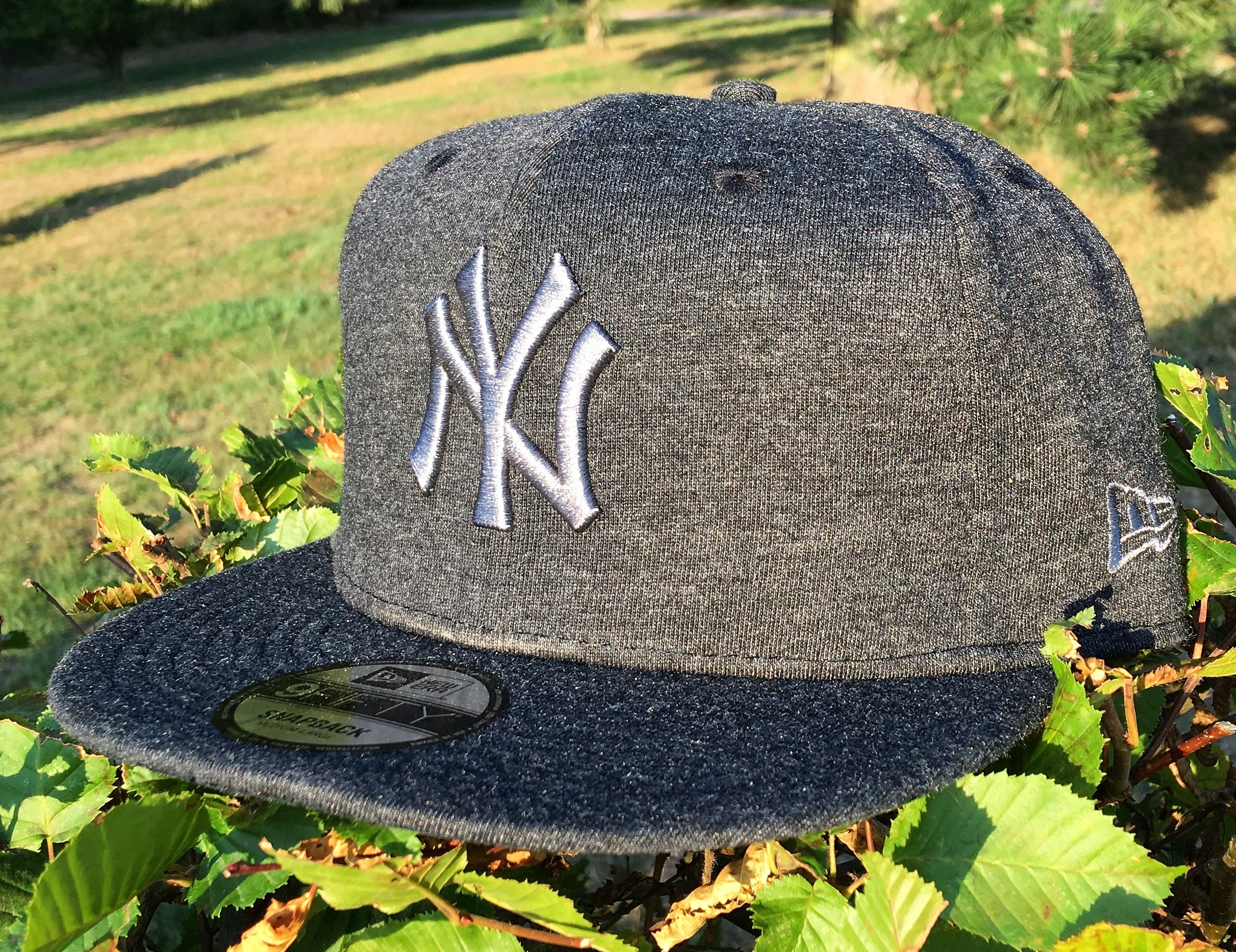 NY Yankees MLB 9FIFTY Snapback Cap Jersey Essential Graphite Heather Black von New Era 