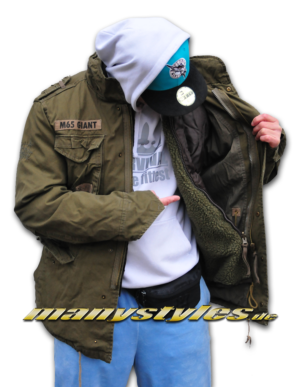 Brandit M65 Giant Vintage Army Parka Jacket Olive