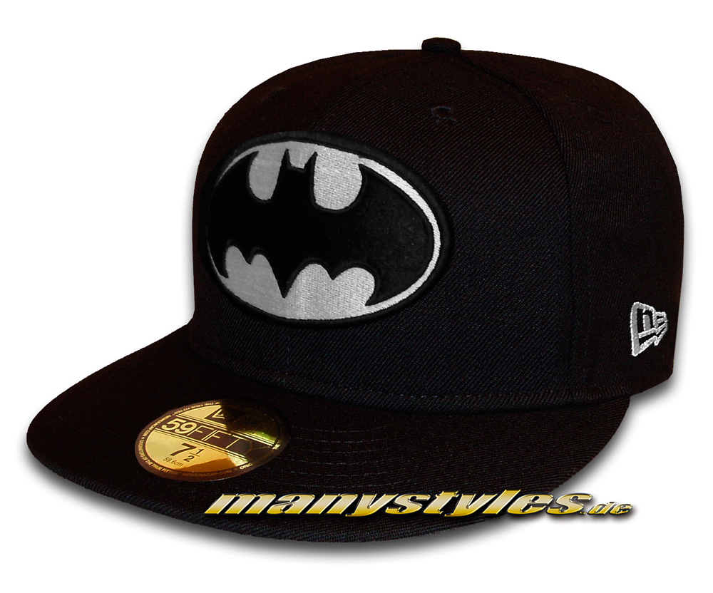 batman-new-era-cap-59fifty-glowin-in-the-dark-cap-black Batman DC Comic GITD (Glow in the Dark) 59FIFTY fitted Black White Cap von new era