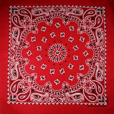 174_0 USA Bandana Scarlet Red