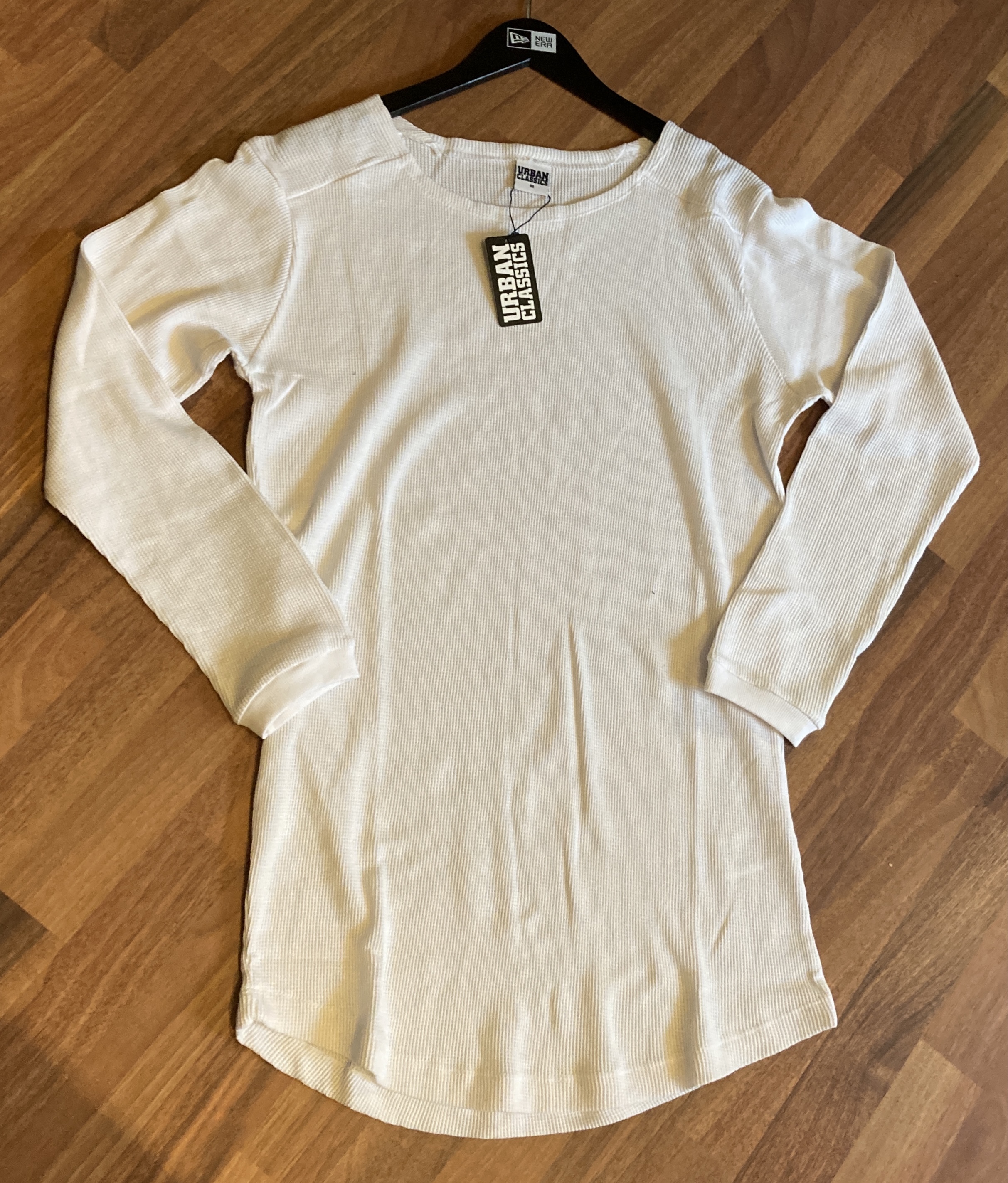 Urban Classic Waffle Bendable Longsleeve Tee White