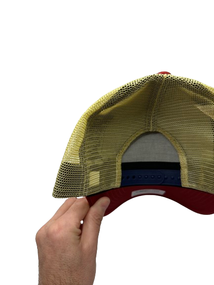 NE Patch EFRAME Cap New York Navy Red Khaki von New Era Backview