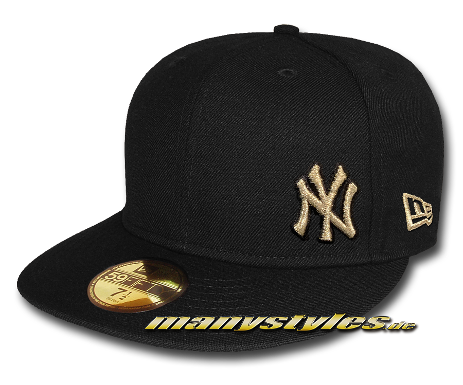 manystyles_de_new_era_ny_yankees_mlb_59fifty_flawless_cap_black_gold_metallic_18pcs_ltd_ed NY YANKEES MLB Basic Flawless Cap Black Gold Metallic 59FIFTY Fitted New Era Cap p Skizze
