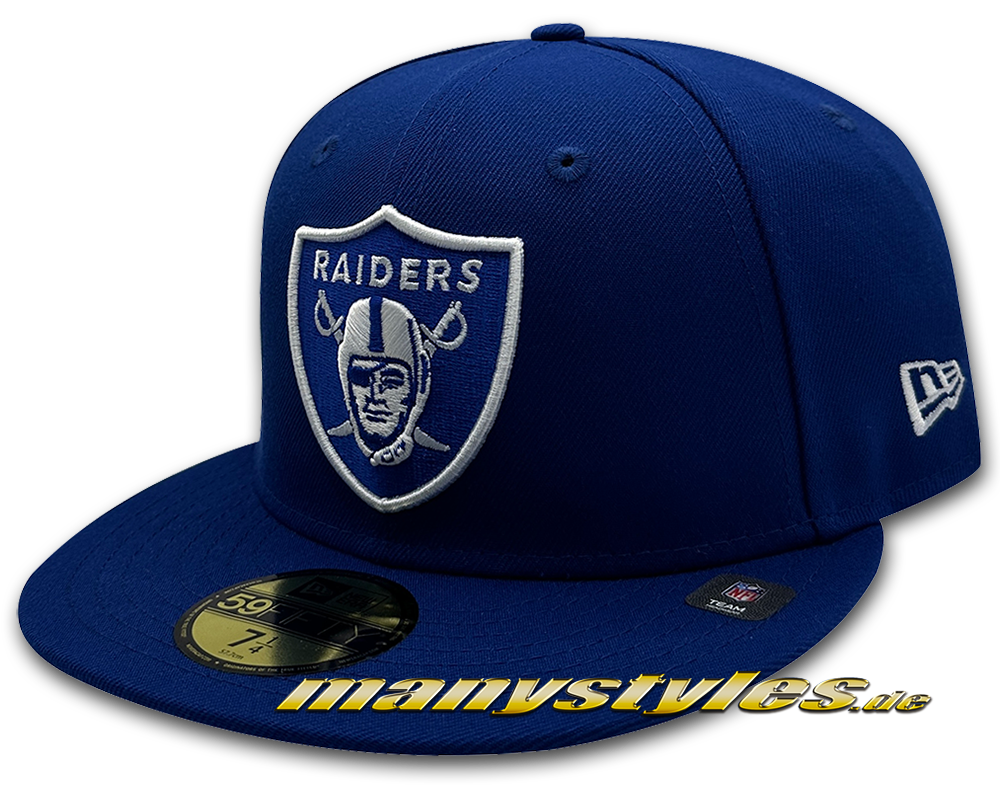 Las Vegas Raiders NFL 59FIFTY exclusive Cap Royal Blue von New Era