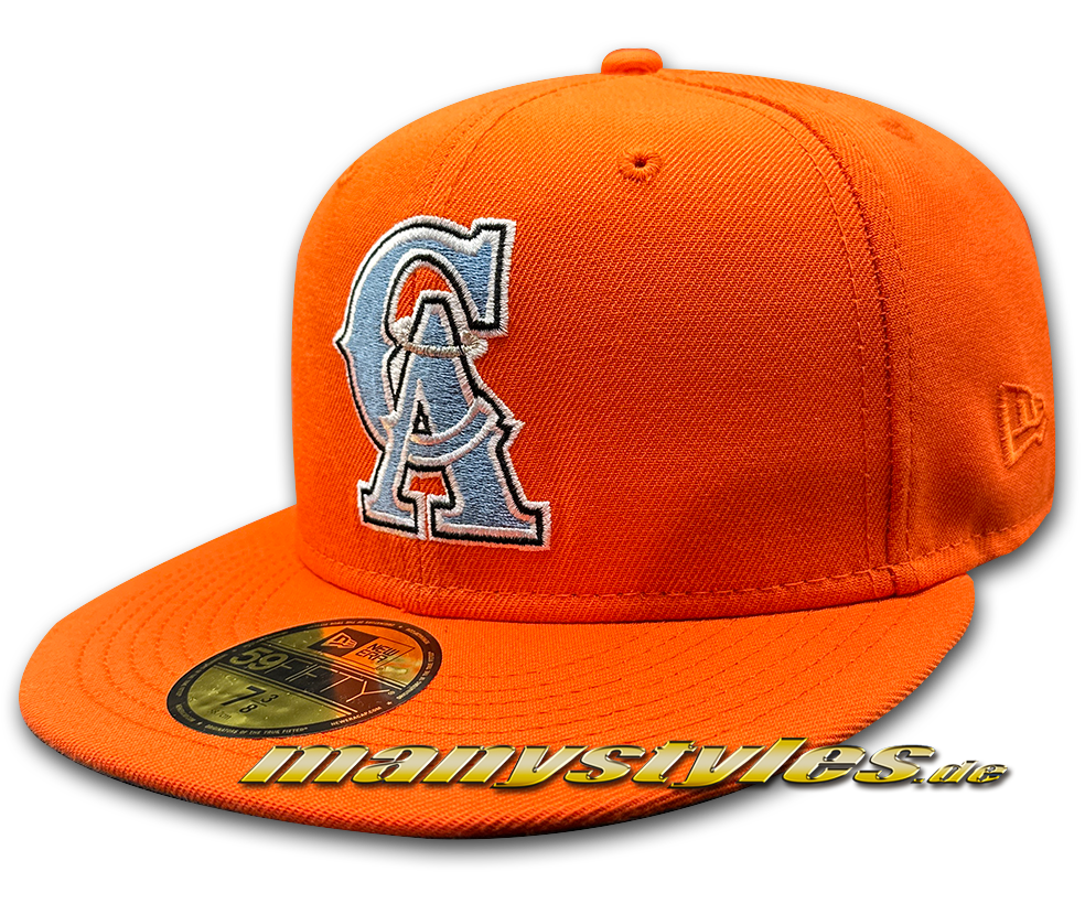 manystyles_new_era_california_los_angeles_angels_mlb_59fifty_fitted_cap_35th_years_anniversary_orange_sky California ANGELS oder Los Angeles Angels once Anaheim Angels New Era 59FIFTY exclusive Cap Orange Sky OTC