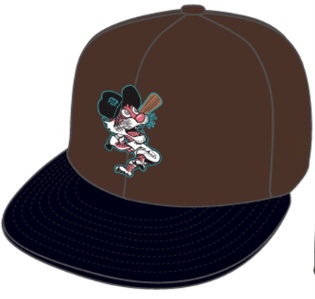 Detroit Tigers 59FIFTY MLB Cooperstown exclusive Cap Walnut Black Cord Pink von New Era Front