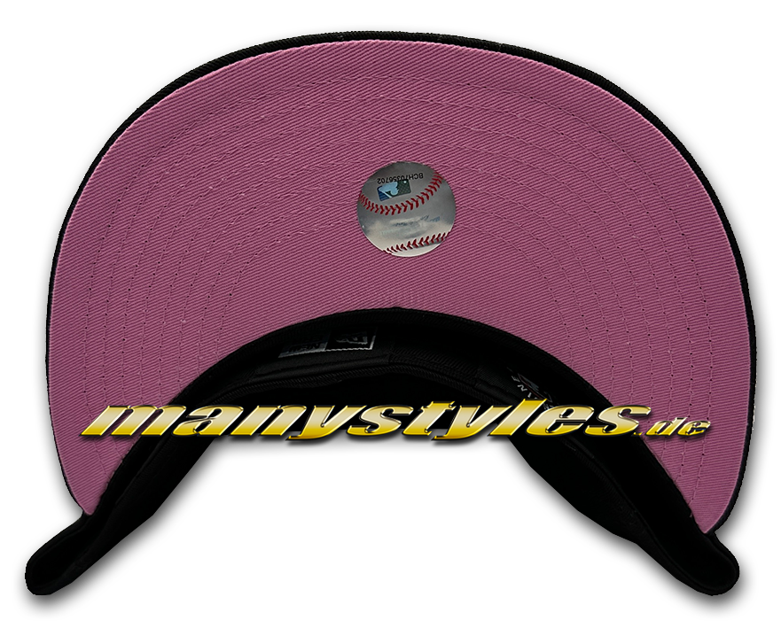 LA Dodgers MLB 59FIFTY Tonal League Essential Cap Black Baby Pink Rosa von New Era Undervisor