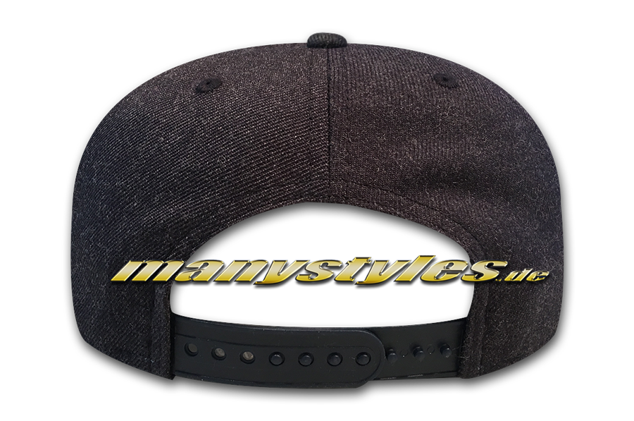 New England Patriots NFL 9FIFTY Heather Crown Snapback Cap Navy Charcoal Heather Grey OTC von New Era Backview Snapbackverschluss