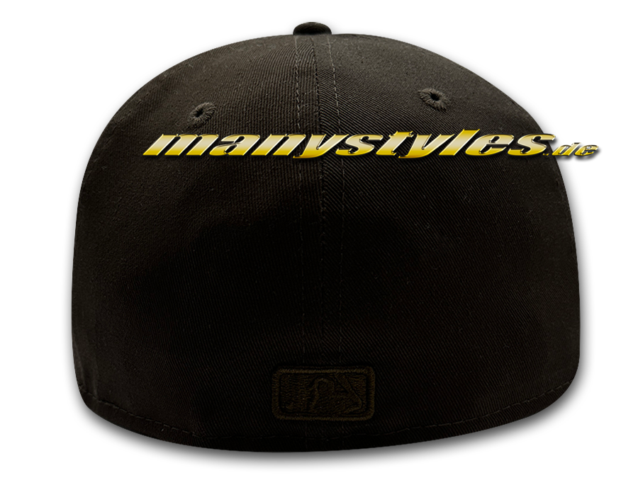 LA Dodgers MLB 59FIFTY Tonal League Essential Cap Brownvon New Era Backview