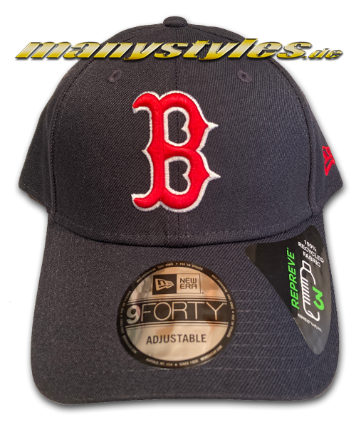 New Era Boston Red Sox The League Essentials MLB Curved Visor 9Fourty Adjustable Cap