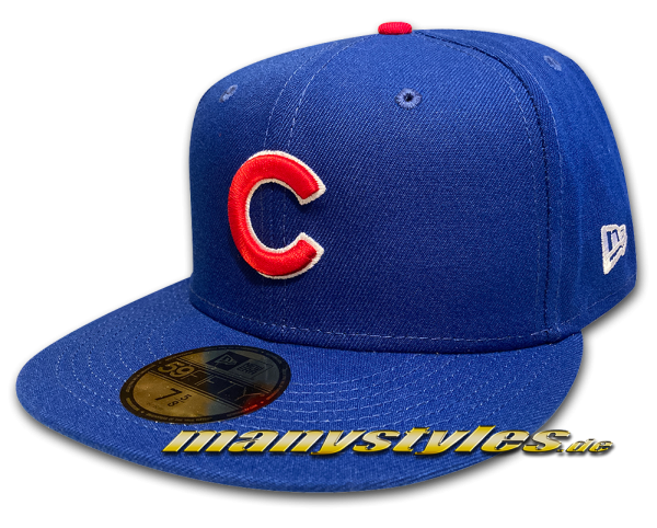 Chicago Cubs MLB 59FIFTY Authentic NE Team Structure Cap in Royal Red White OTC von New Era