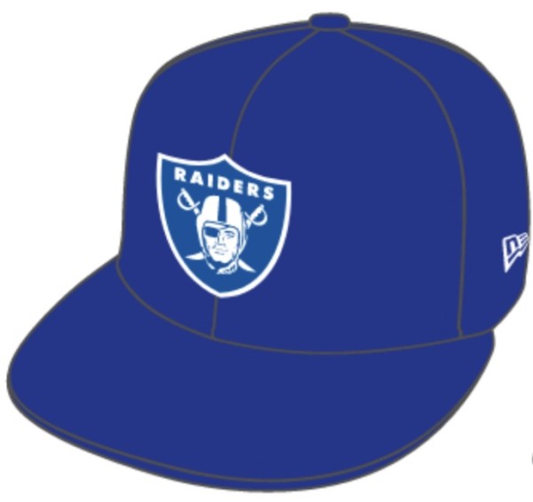 Las Vegas Raiders NFL 59FIFTY exclusive Cap Royal Blue von New Era
