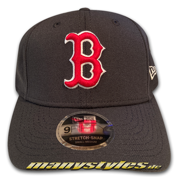 Boston Red Sox 9FIFTY New Era League Essential Basic Stretch Snap Snapback Cap Navy Team Color