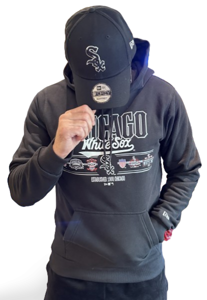 Chicago White Sox MLB Hooded Sweatshirt Black White von New Era