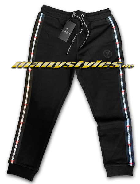 Carlo Colucci Basic Line Track Suit Pants Black Red Green Silver 3M