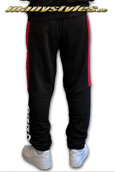 Chicago Bulls NBA Color Block OS Jogger Suit Pants Black OTC Black White Red von New Era Solo