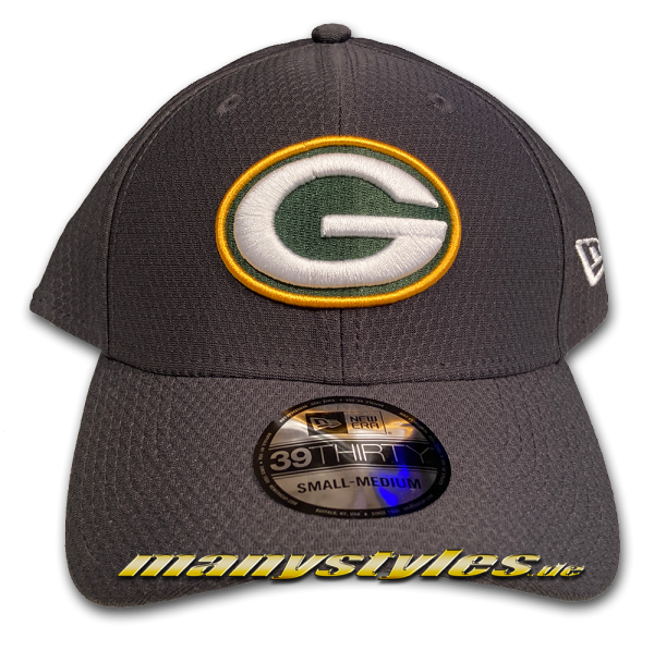 Greenbay Packers NFL 39THIRTY Stretch Curved Visor Hex Tech Cap von New Era