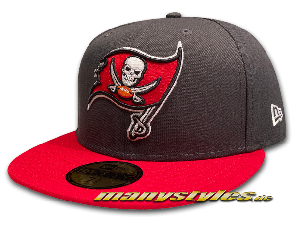 Tampa Bay Buccaneers NFL OTC 59FIFTY Cap in Graphite Red Team Color von New Era