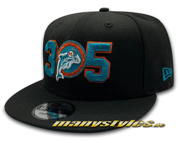 Miami Dolphins 9FIFTY NFL CC Snapback Cap Black OTC