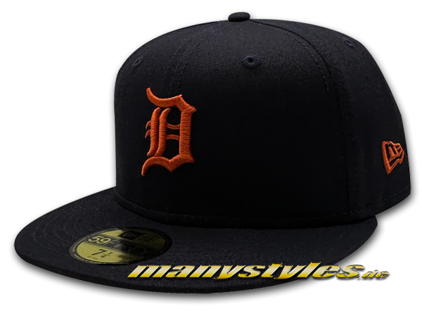 Detroit Tigers 59FIFTY MLB League Essential Cap Navy Orange von New Era