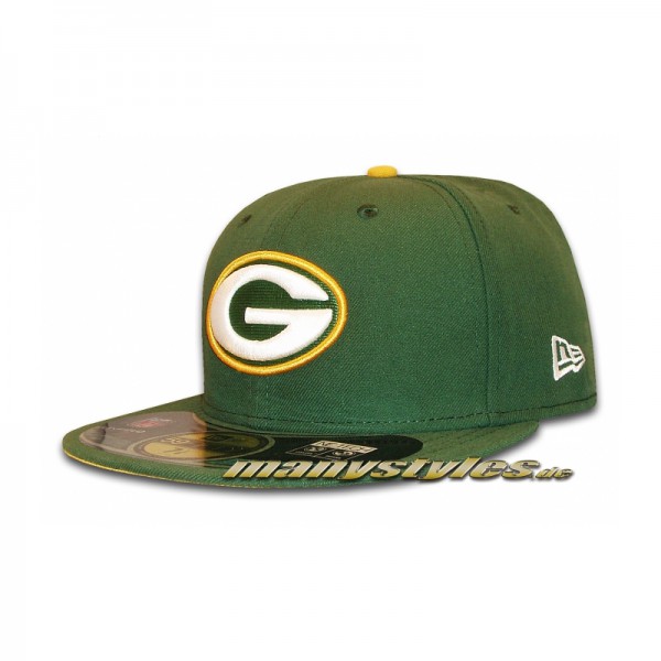 Greenbay Packers 59FIFTY NFL on field authentic Cap Green Yellow