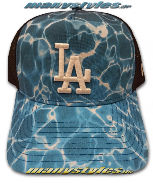 LA Dodgers MLB 9FORTY Summer City Trucker Cap Blue Water