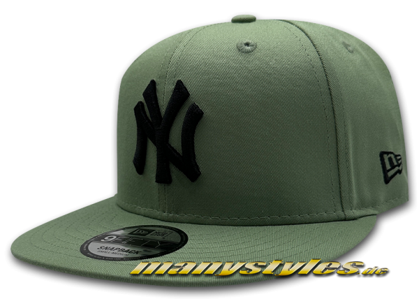 NY Yankees MLB 9FIFTY Fitted Cap League Essential Jade Green Black