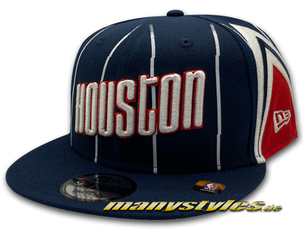New Era Houston Rockets NBA21 75Years 9FIFTY City Snapback Cap in Navy Blue Red White OTC Original Team Color