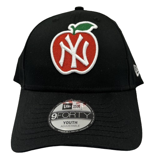 NY Yankees MLB NY Apple 9FORTY Cap Black Red Green White