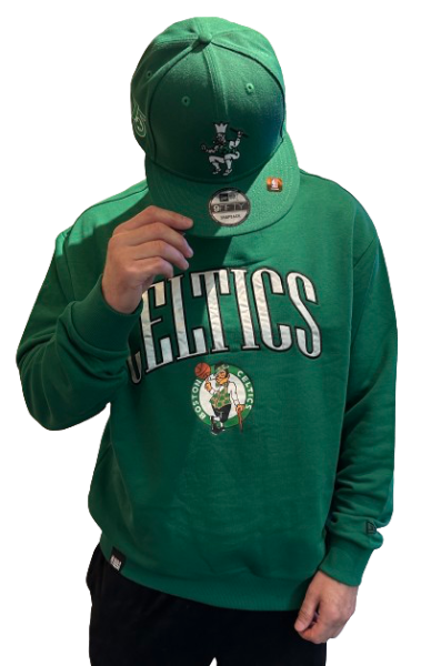 Boston Celtics NBA Arch Graphic OS Crewneck Sweatshirt Green White OTC von New Era