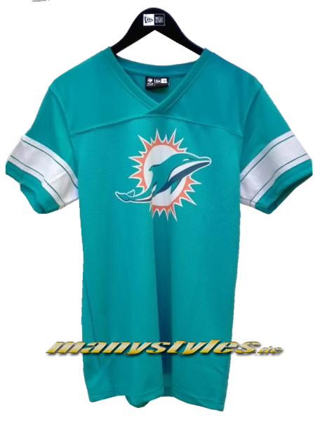 Miami Dolphins NFL Team Jersey Teal White OTC Official Team Color von New Era