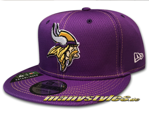 Minnessota Vikings 9FIFTY NFL19 SL RD 950 Snapback Cap OTC Purple Yellow von New Era