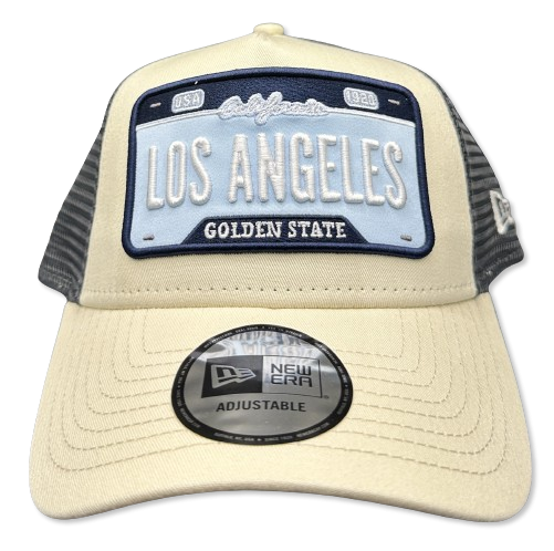 NE Number Plate Trucker Cap Los Angeles Stone Black Sky von New Era 