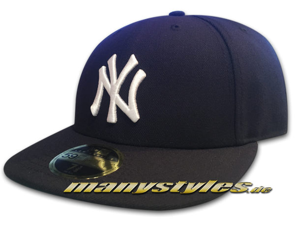NY Yankees MLB LC Authentic Performance Low Profile Cap Curved Visor Navy LP Low Profile Cap von New Era