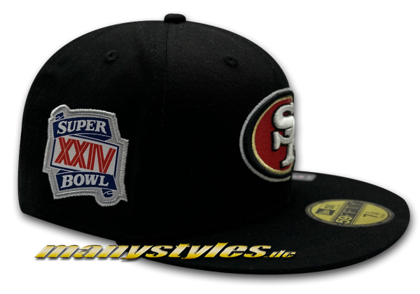 NEW ERA San Francisco 49ers 59FIFTY NFL Logoside Cap Black Patch View