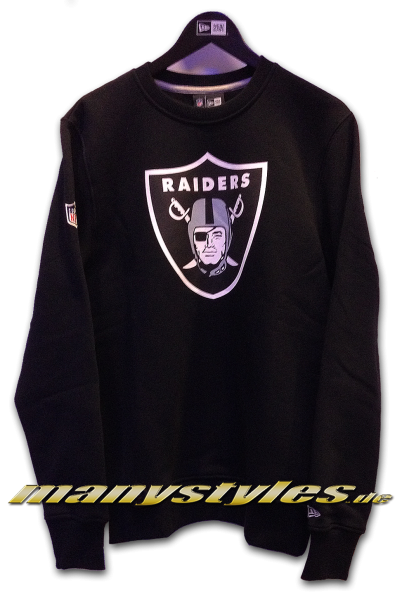 Oakland Raiders NFL Team Crewneck Sweater Black Team Color