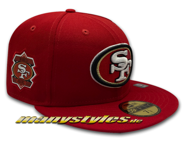 NEW ERA San Francisco 49ers 59FIFTY NFL Logoside Cap Red Alternate Patch View
