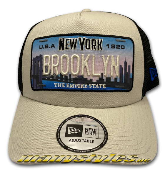 NE Number Plate Trucker Cap Brooklyn New York Empire State von New Era 
