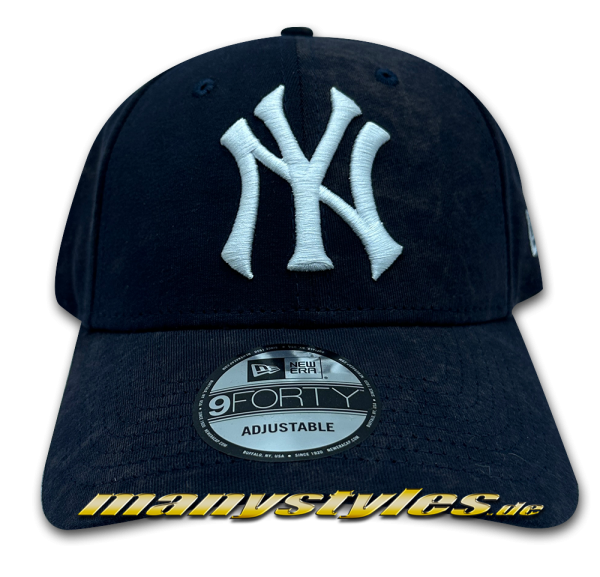 NY Yankees MLB 9FORTY HWC Cooperstown Tie Die Cap Navy White von New Era