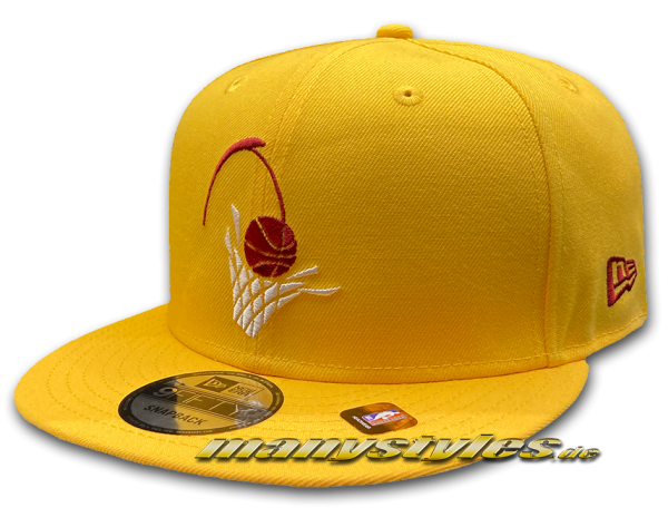 New Era Cleveland Cavaliers NBA21 75Years 9FIFTY City Snapback Cap in Yellow OTC Original Team Color