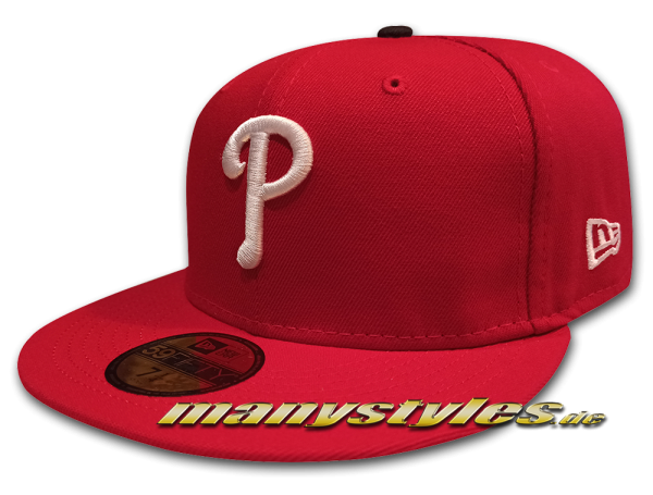 Philadelphia Phillies MLB 59FIFTY Authentic on field Performance Cap Game Red White OTC
