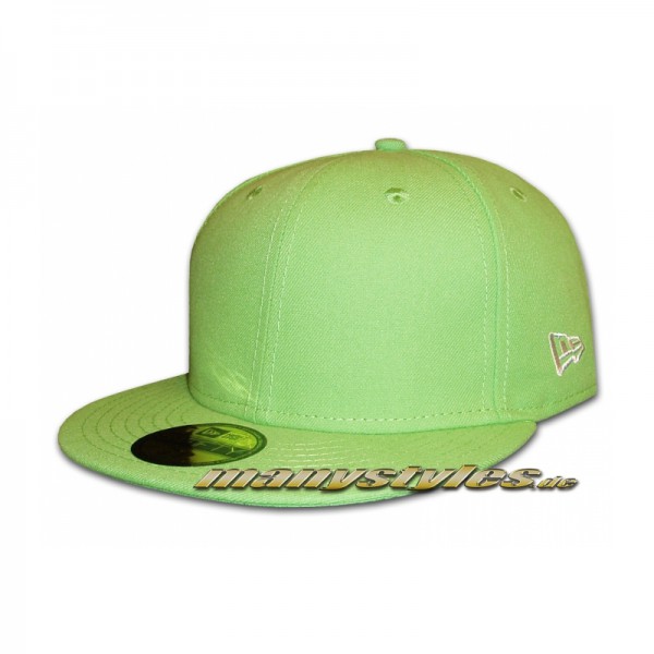 Blank New Era NE Originals Cap without Logo - Lime Green 