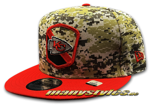 Kansas City Chiefs NFL 9FIFTY Salute2Service Snapback Cap Digital Desert Camouflage OTC von New Era
