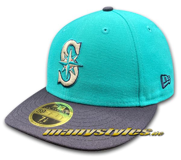 Seattle Mariners MLB 59FIFTY exclusive LowPro Cap Teal Navy