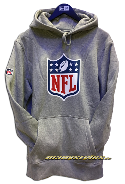 NFL Team Logo PO Hood Hooded Sweatshirt mit Kapuze Heather Grey Team Color von New Era