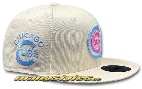 Chicago Cubs MLB 9FIFTY Snapback Cap Pastell Sky Pink von New Era Alternate View